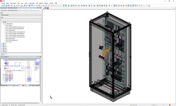 EPLAN Pro Panel - 3D design of cabinet 