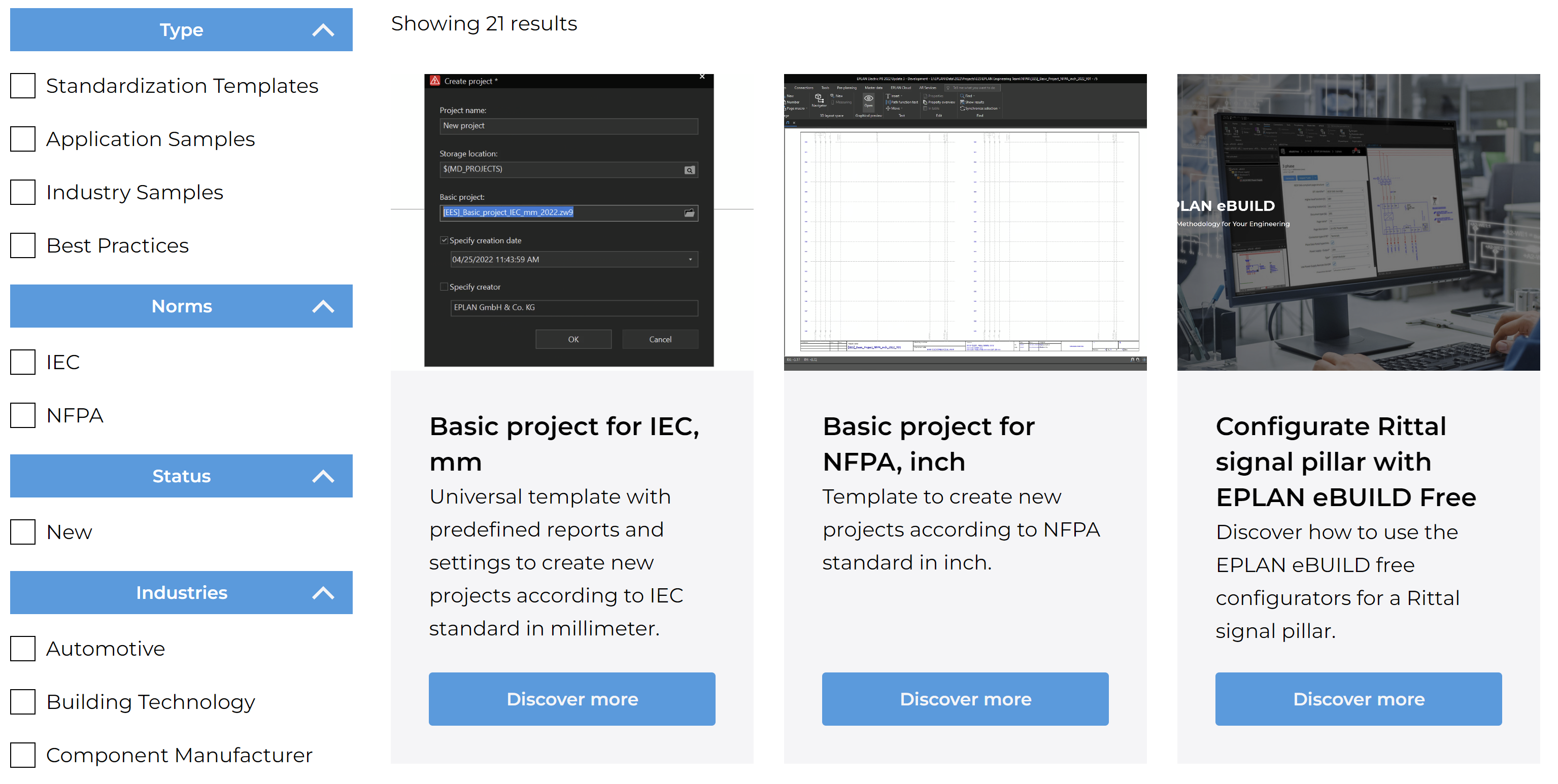 Eplan Users Support, templates and examples for efficient electrical design